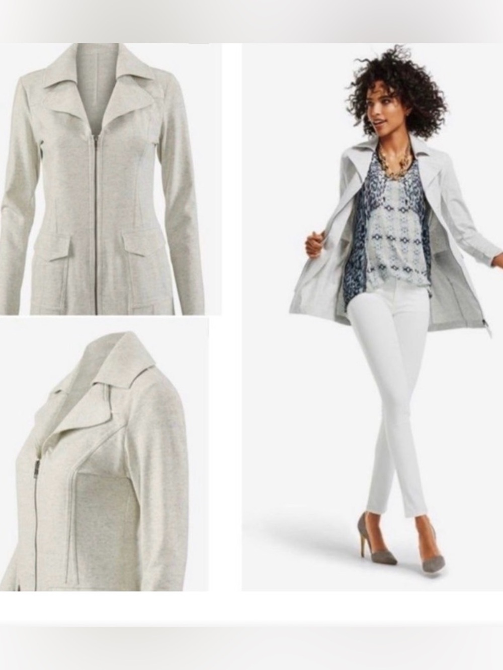 CAbi Foldover Collar Jacket Style 210